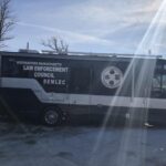 The Southeastern Massachusetts Law Enforcement Council Search and Rescue unit brought their mobile command vehicle to a training session at the Dartmouth Natural Resources Trust on Tuesday, Feb. 13.